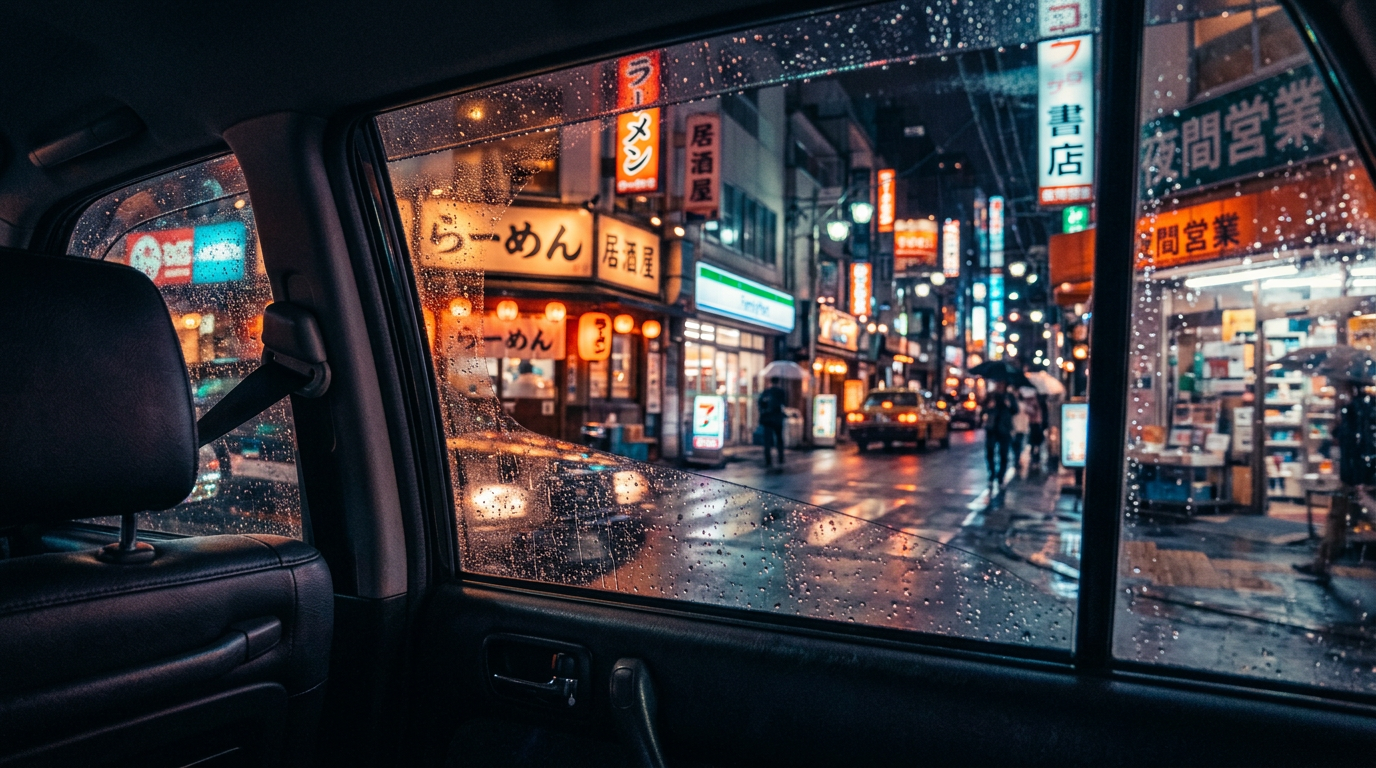 Night Ride lofi wallpaper — empty highways, tail lights