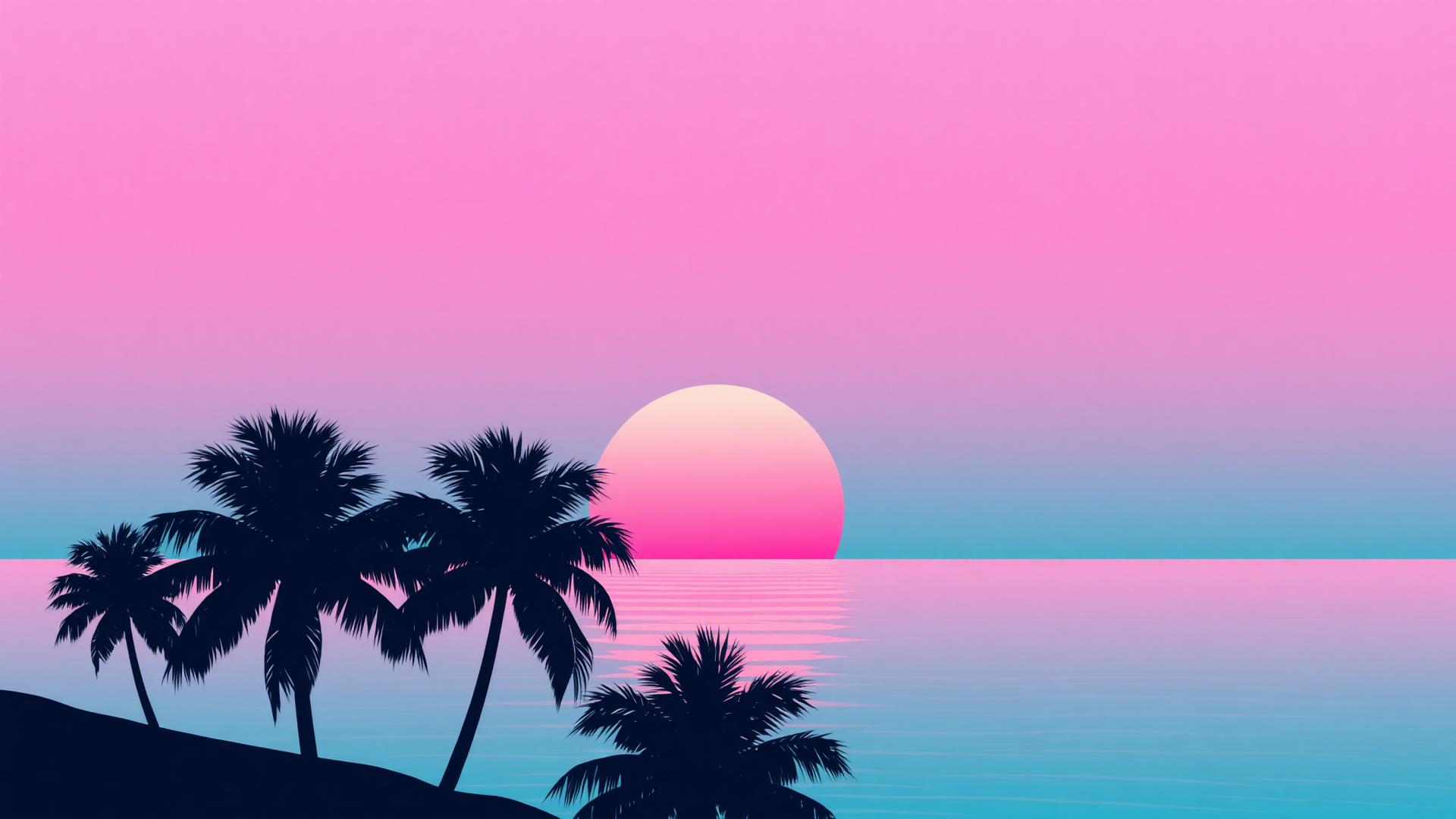 Chillwave lofi wallpaper — Sun-bleached synths and ocean drift.