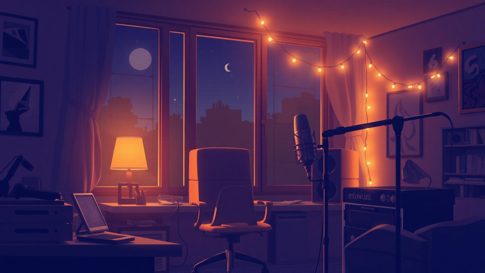Vocal lofi wallpaper — Soft voices floating over lofi drums.